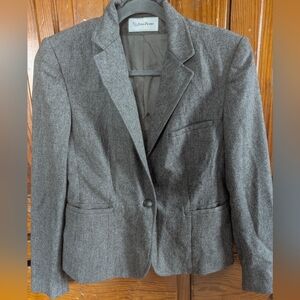 Evan Picone Charcoal Gray Tailored Women's Blazer